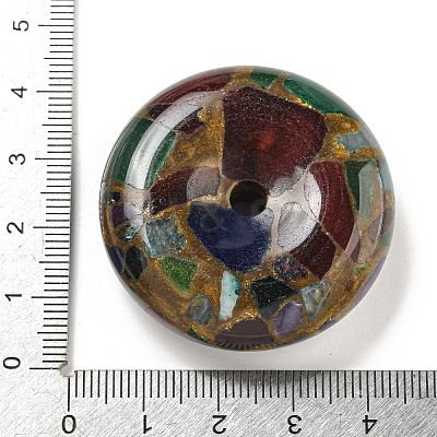 Synthetic Gold Clinquant Stone Pendants G-P549-03A-1
