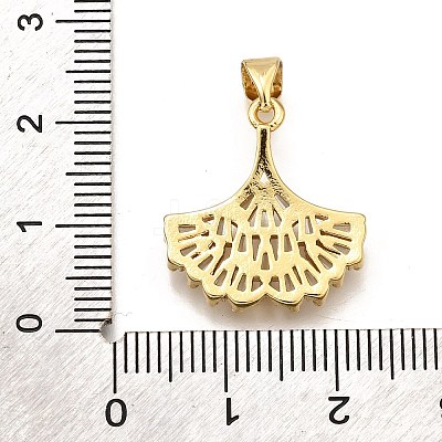 Brass Micro Pave Cubic Zirconia Pendants KK-K401-18G-1