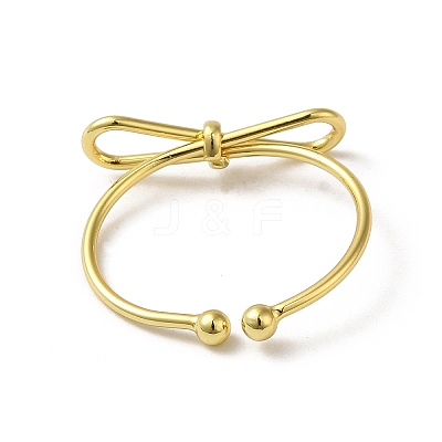 Brass Cuff Rings for Women RJEW-D026-04G-1
