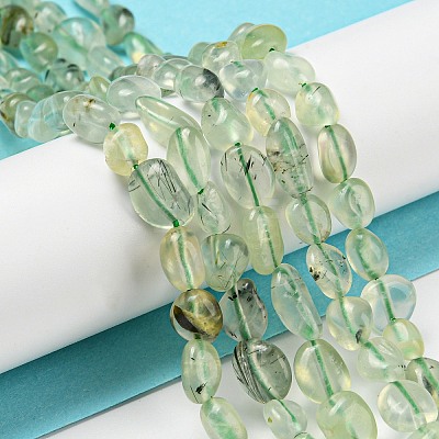 Natural Prehnite Beads Strands G-P497-01A-09-1