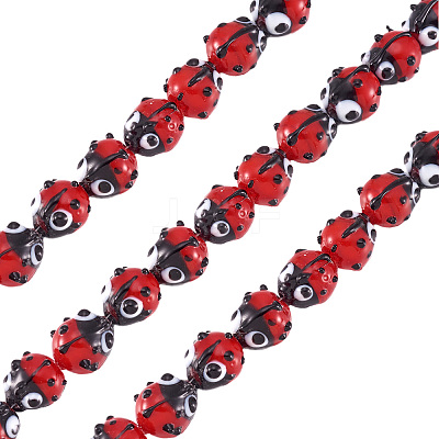 Handmade Lampwork Beads Strands X1-LAMP-TD001-3-1