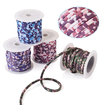 4 Colors Flat Polyester Elastic Cord EC-TA0001-03A-1