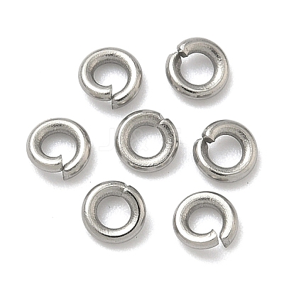 Tarnish Resistant 304 Stainless Steel Open Jump Rings STAS-E067-07-4mm-1