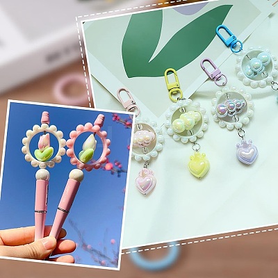 24Pcs 12 Colors Opaque Acrylic Bead Frames SACR-AR0001-22-1