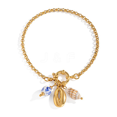 Ocean Style 304 Stainless Steel Charm Bracelets MV5180-1