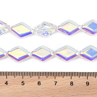 Electroplate Glass Beads Strands EGLA-B010-01A-AB02-1