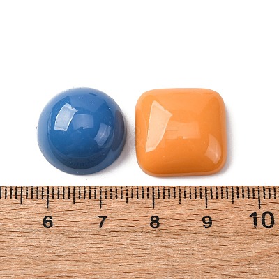 10Pcs Opaque Resin Cabochons CRES-D311-01-1