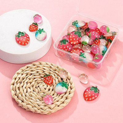 50Pcs Resin Cabochons CRES-LS0001-11-1