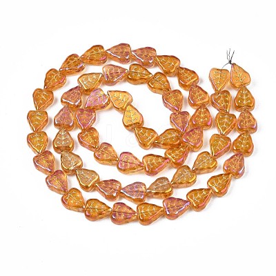 Electroplate Glass Beads Strands EGLA-S188-16-B02-1