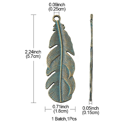 Tibetan Style Alloy Pendants PALLOY-YW0001-35-1