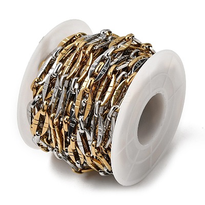 Two Tone 304 Stainless Steel Dapped Chains CHS-K018-44GP-1