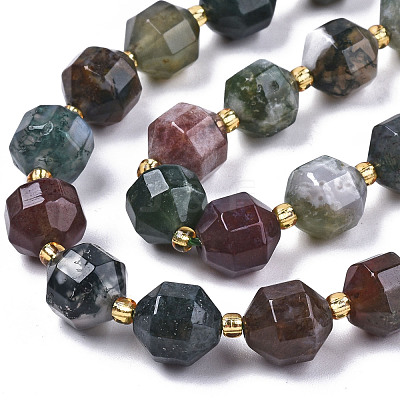 Natural Indian Agate Beads Strands G-T131-77B-1