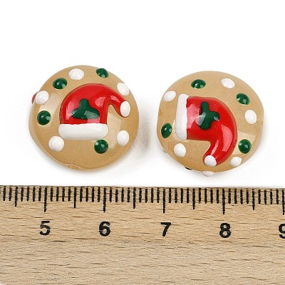 Christmas Handmade Lampwork Enamel Beads X1-LAMP-C020-03A-1