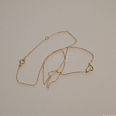 Heart 925 Sterling Silver Link Chain Necklaces for Women FS-WGA5BCE-01-1