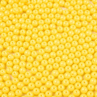 Opaque Baking Paint Glass Beads DGLA-T004-02E-1