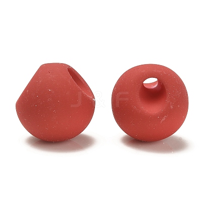 Rubberized Acrylic Beads OACR-G012-05-1