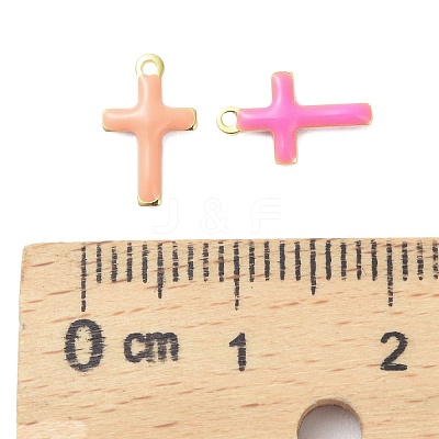 304 Stainless Steel Enamel Charms STAS-K303-01B-G-1