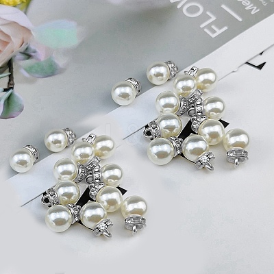 ABS Plastic Imitation Pearl Charms KY-TAC0011-03P-01-1