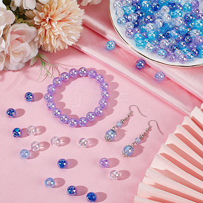 5 Colors Transparent Acrylic Beads MACR-PA0001-03C-01-1