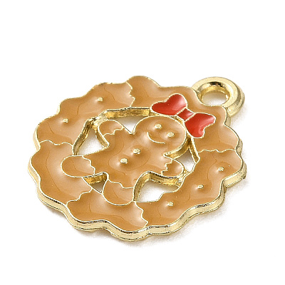Christmas Theme Alloy Enamel Pendants ENAM-K074-03A-01-1