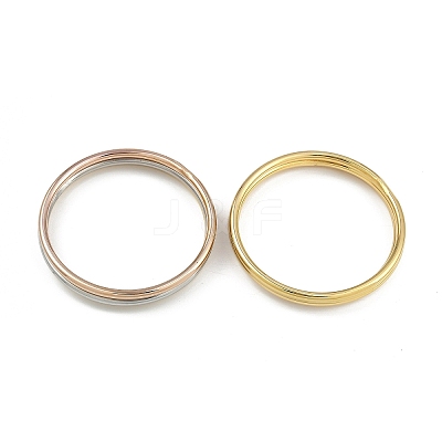 3Pcs Vacuum Plating PVD Vacuum Plating 201 Stainless Steel Bangles Sets for Women BJEW-F476-05M-1