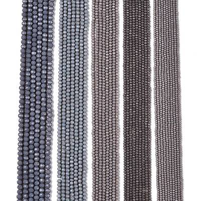 Opaque Solid Color Imitation Jade Glass Beads Strands EGLA-A044-P6mm-D10-1