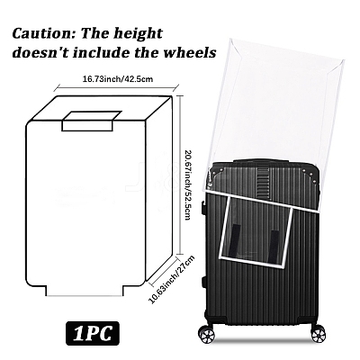 Transparent PVC Luggage Cover AJEW-WH20080-52J-1
