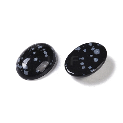 Natural Snowflake Obsidian Cabochons G-B080-01A-23-1