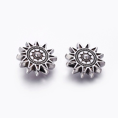Tibetan Style Alloy Sun Beads LS-TIBEP-GC188-AS-NR-1