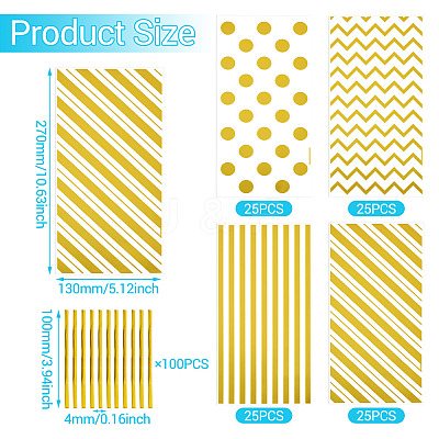 4 Styles OPP Cellophane Candy Storage Bags Sets ABAG-TAC0013-20A-01-1