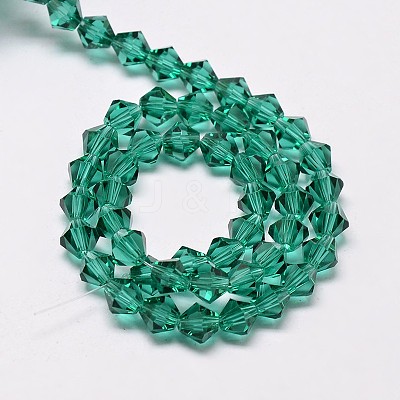 Imitate Austrian Crystal Bicone Glass Beads Strands LS-GLAA-F029-4x4mm-10-1