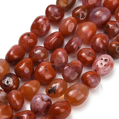 Natural Red Agate(Dyed & Heated) Beads Strands G-C287-A01-01-1