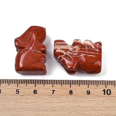 Natural Red Jasper Rabbit Display Decorations G-R007-02C-1