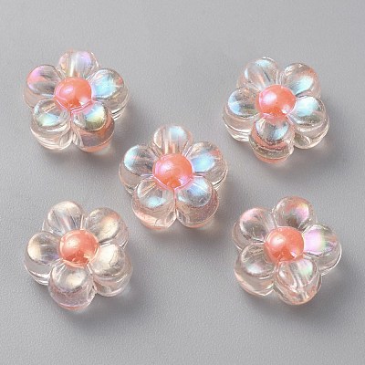 Transparent Acrylic Beads OACR-WH0032-13D-1