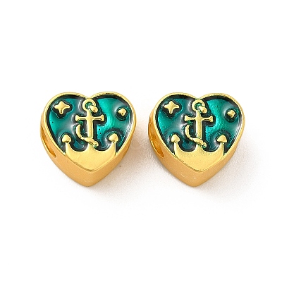 Rack Plating Alloy Enamel European Beads PALLOY-F287-53MG-1