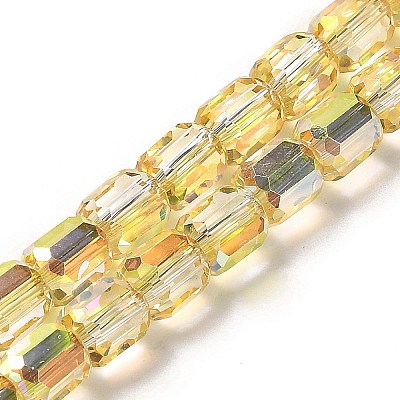 Electroplate Glass Beads X1-EGLA-D030-19G-1