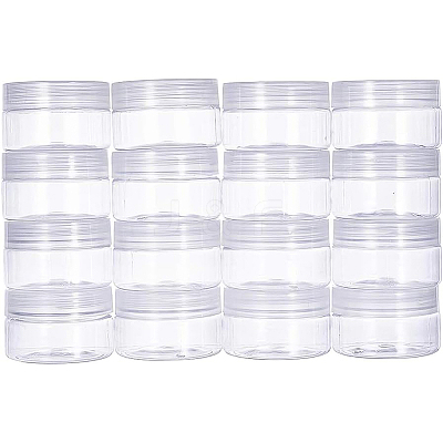 Plastic Bead Storage Tubes with Screw Top White Lid CON-BC0003-12-1