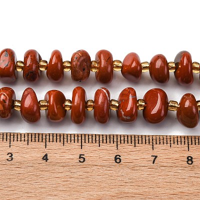 Natural Red Jaseper Beads Strands G-RM250109-A8-1