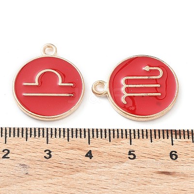 Alloy Enamel Pendants ENAM-S124-01A-07-1