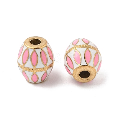 304 Stainless Steel Enamel Beads STAS-P380-81G-03-1