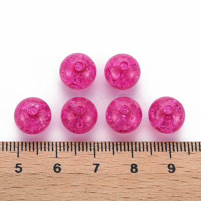Transparent Crackle Acrylic Beads MACR-S373-66C-N17-1