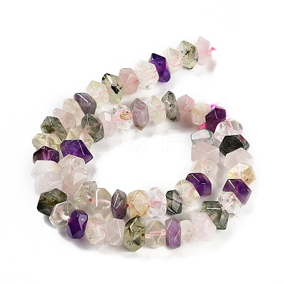 Natural Mixed Quartz Beads Strands G-D091-A04-1
