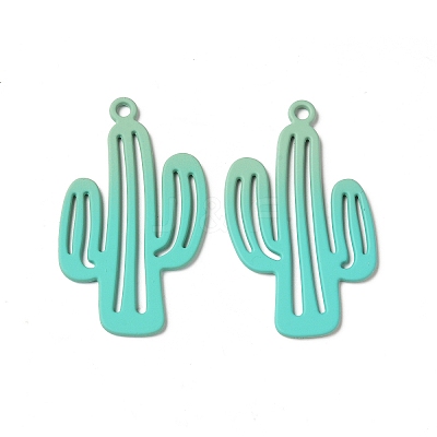 Spray Painted Alloy Charms PALLOY-P291-19M-04-1