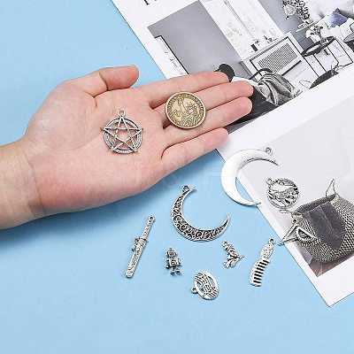 Tibetan Style Alloy Pendants TIBEP-MSMC003-AS-1