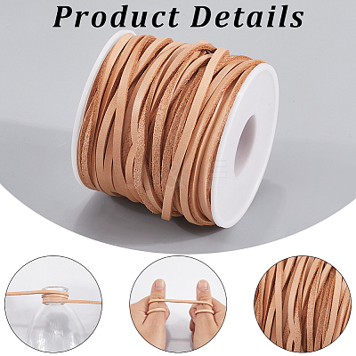 20 Yards Flat Leather Cords WL-CL0001-16C-1