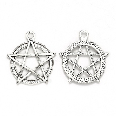 Tibetan Style Alloy Pendants TIBEP-MSMC003-AS-1