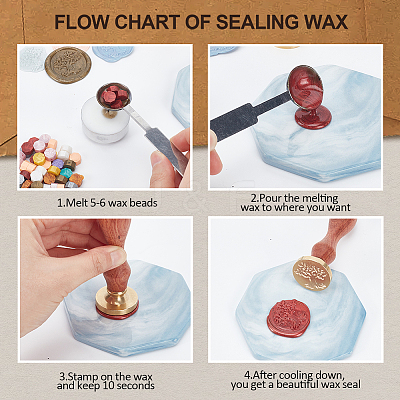 Wax Seal Stamp Set AJEW-WH0208-1209-1