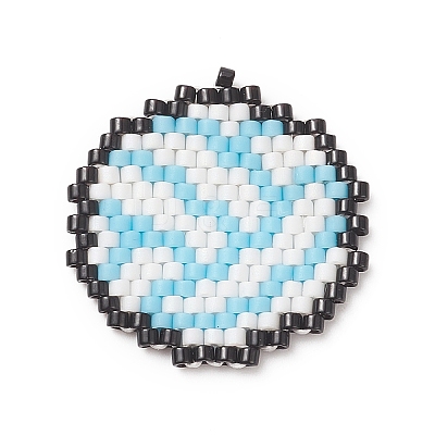 Handmade Loom Pattern MIYUKI Seed Beads PALLOY-MZ00066-06-1