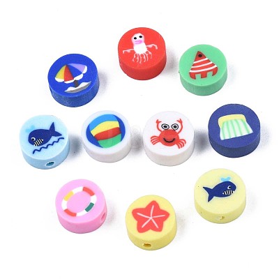 Handmade Polymer Clay Beads CLAY-N007-005-1