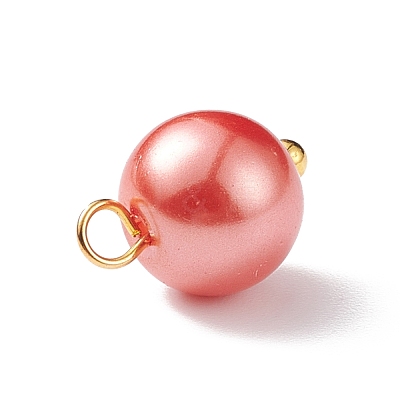 Glass Pearl Pendants PALLOY-JF01880-04-1